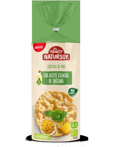 Natursoy Tortitas Bio De Maiz Con Aceite De Oregano 180G