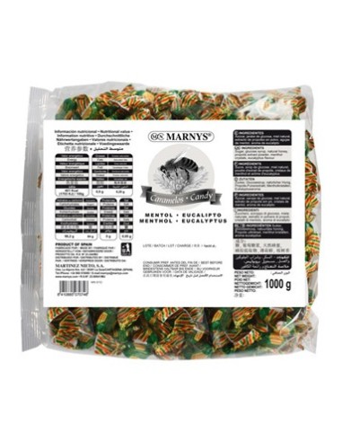 Marnys Caramelo Propleo Miel Menta Eucalipto 1000G