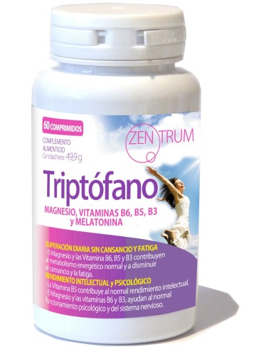 Zentrum Triptofano Magnesio Vit B6 B5 B3 Y Melatonina 60Comp