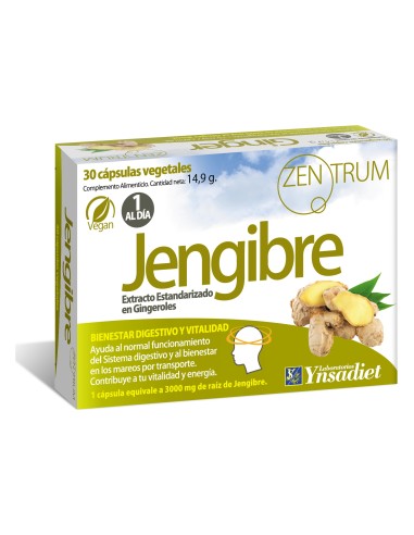 Ynsadiet Jengibre Zentrum Veg 30Caps