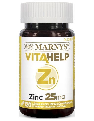 Marnys Zinc 25Mg Línea Vitahelp 120Caps