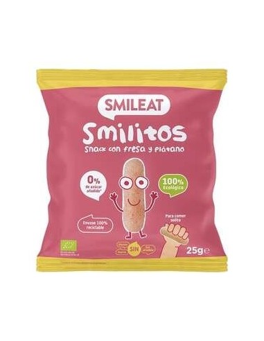 Smilitos Gusanitos De Fresa Y Platano Eco 25 G