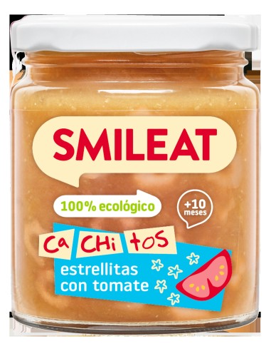 Smileat Potito Cachitos Estrellitas Con Tomate Eco 230G