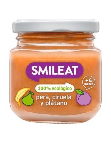 Smileat Tarrito De Tres Frutas 100% Ecológico 130G