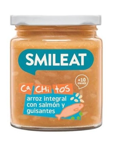 Smileat Cachitos Arroz Integral Con Salmón Y Verudras 1Ud