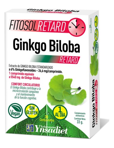 Ynsadiet Fitosol Retard Ginkgo Biloba 30Comp