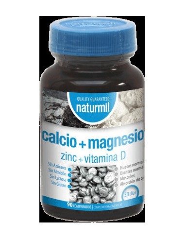 Naturmil Calcio + Magnesio + Zinc + Vitamina D 90 Comprimidos