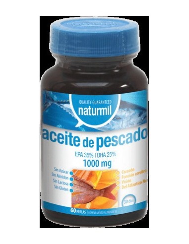 Naturmil Aceite De Pescado Omega 3 Epa 35% / Dha 25% 1000 Mg 60