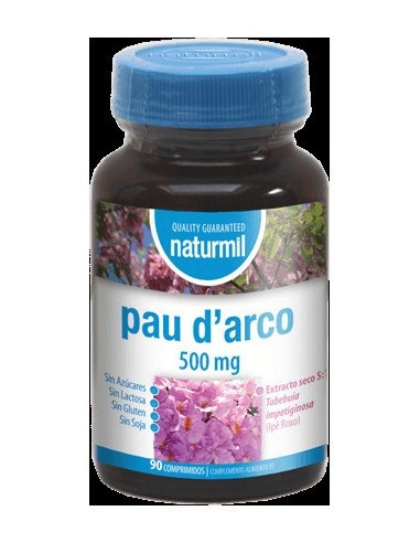 Naturmil Pau D,Arco (Ipe Roxo) 500 Mg 90 Comprimidos