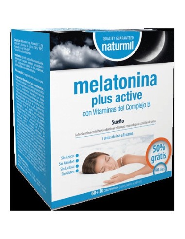 Naturmil Melatonina Plus Active 1,9Mg 60Comp