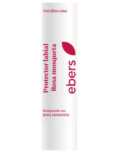 Ebers Stick Labial Rosa Mosqueta Spf15 4G