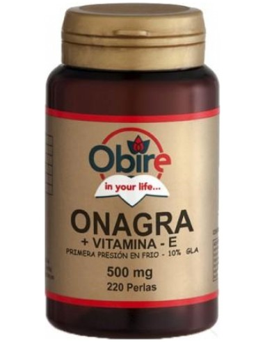 Obire Aceite De Onagra + Vit E 500Mg 450 Perlas