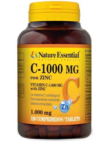 Nature Essential Vitamina C 1000Mg + Zinc 120Comp