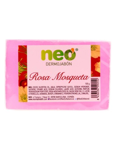 Neo Pastilla Jabon Rosa Mosqueta 100 G