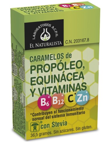 El Naturalista Caramelos De Propoleo + Equincea+Vitaminas 36,5G