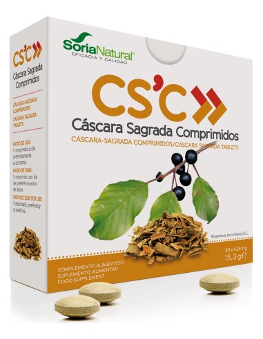 Soria Natural Cascara Sagrada 36 Comprimidos