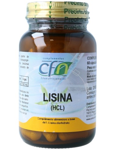 Cfn Lisina 500Mg 60Caps