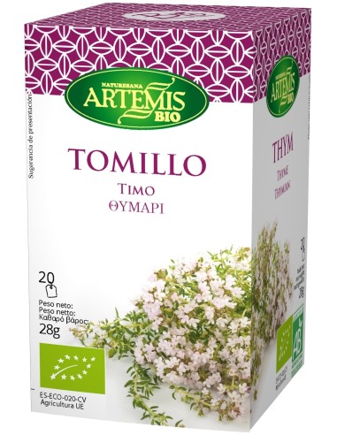 Artemis Tomillo Infusion Bio 20Uds