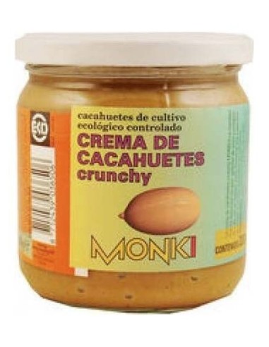 Crema De Cacahuetes Crujiente Monki 330 G Bio