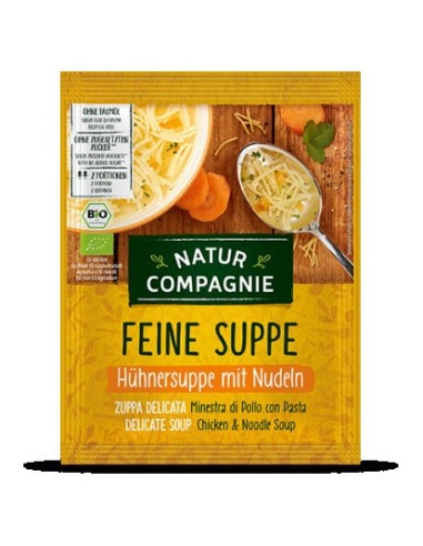 Natur Compagnie Sopa Pollo Fideo Bio 40G