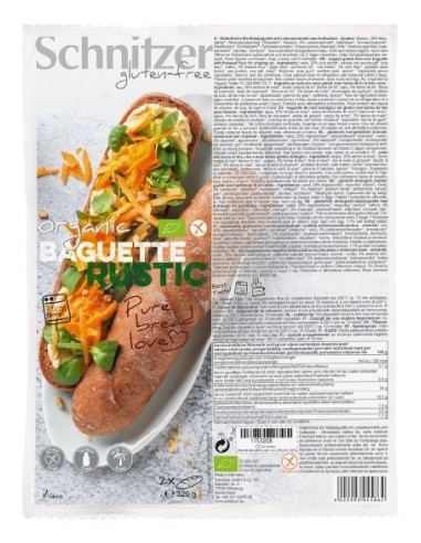 Pan Baguette Rustico Sin Gluten 320 G