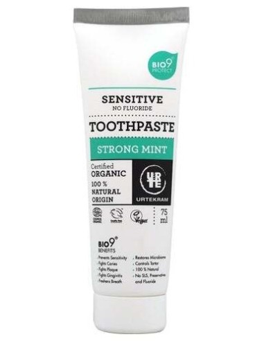 Urtekram Dentifrico Menta Fuerte Bio 75Ml