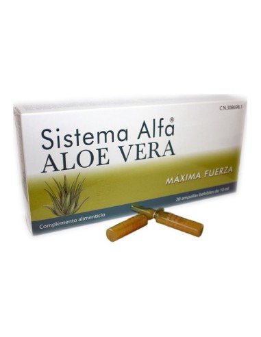 Sistema Alfa Aloe Vera 20 Ampollas X 5 G