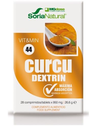 Soria Natural Vit&Min 44 Curcu Dextrin Mgdose 28 Comp.