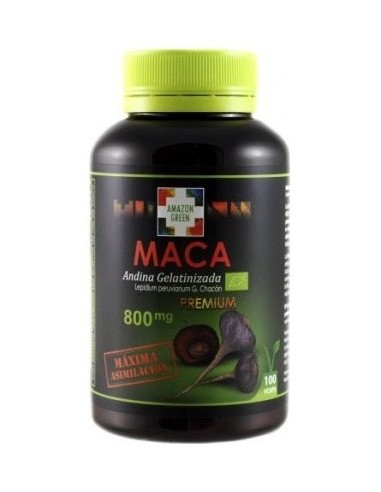 Amazon Green Maca Andina Roja Y Negra 100Caps