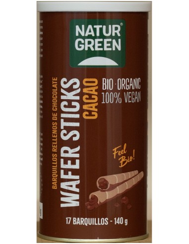 Naturgreen Wafer Sticks De Cacao Bio 140G