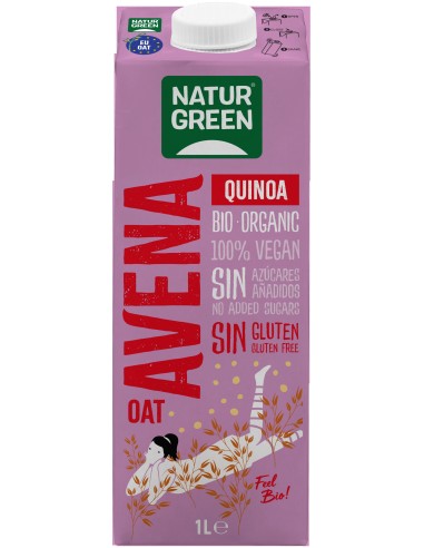 Naturgreen Bebida De Avena Con Quinoa Bio Singluten 1000Ml