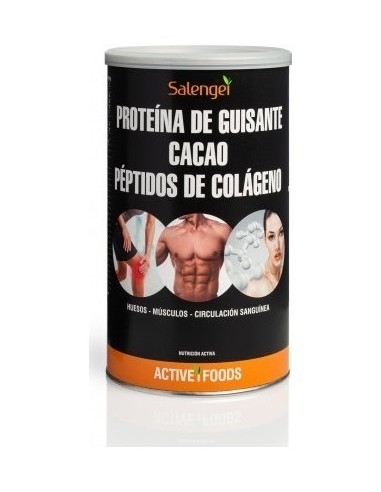 Active Foods Proteína Guisante Cacao Y Colágeno 500G