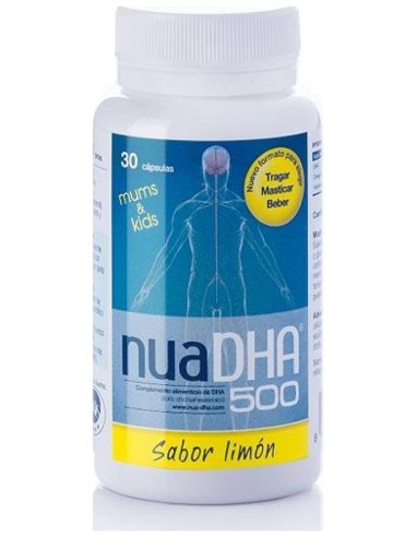 Nuadha 500 Mg  Limon 60 Caps Masticables