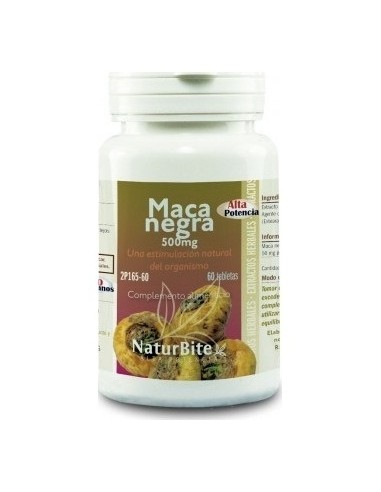 Naturbite Maca Negra Andina 500Mg 60Tabs