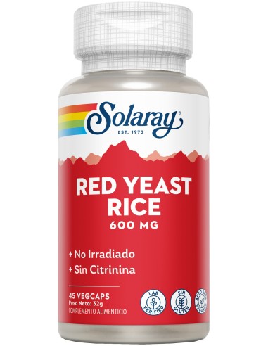 Red Yeast Rice 600Mg 45 Vcaps