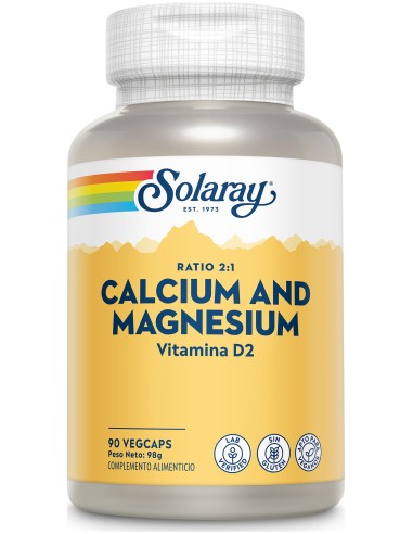 Solaray Calcium And Magnesium 90Cáps