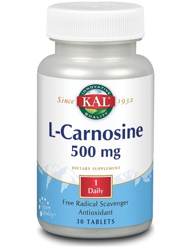 Kal L Carnosine 500 Mg 30Caps