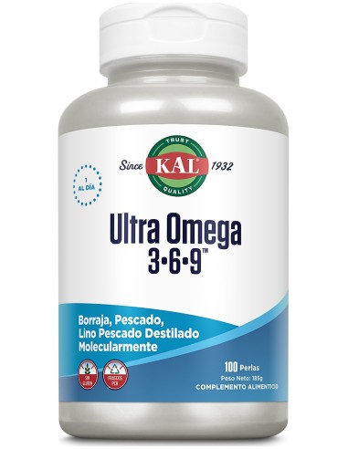 Kal Ultra Omega 3-6-9 100 Perlas