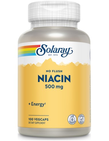 Solaray Niacin 500Mg (No Ruborizante) 100Cáps