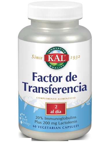 Factores Transferencias 60 Caps