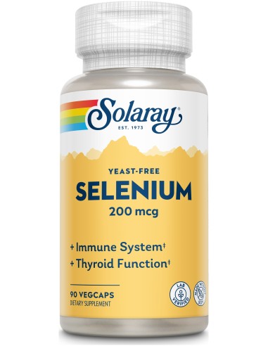 Solaray Selenio 200Mcg Sin Levaduras 90Cáps