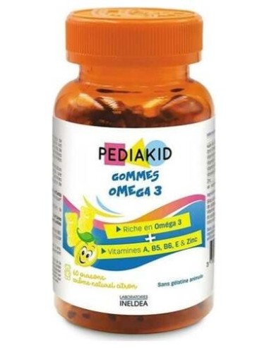 Pediakid 60 Gominolas Ositos Omega 3 Sabor Limon