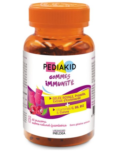 Pediakid 60 Gominolas Ositos Inmuno Sabor Frambues