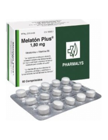 Pharmalys Melaton Plus 1,8Mg Melatonina 500Mg 60Comp