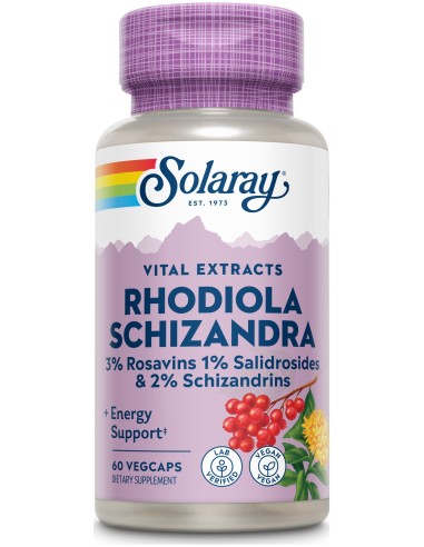 Solaray Rhodiola Schizandra 500Mg 60Caps