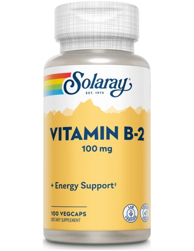 Solaray Vitamina B2 100Mg 100Caps