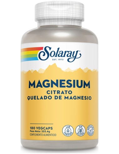 Magnesium Citrato Quelado De Magnesio 180 Vcaps