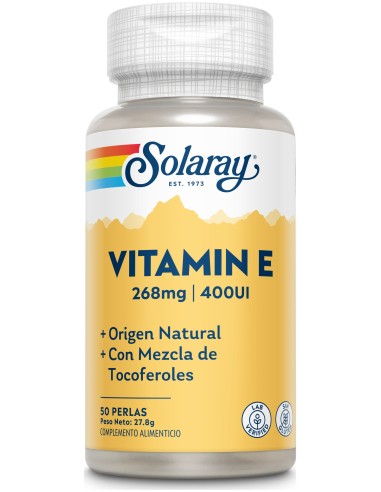 Solaray Vitamina E 400Iu 50 Perlas