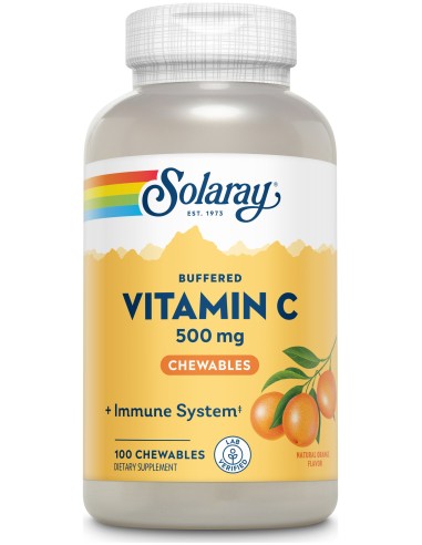 Solaray Vitamina C 500Mg 100Comp Masticables Naranja