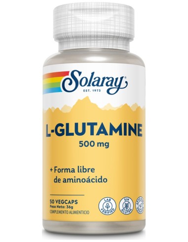 Solaray L-Glutamina 500Mg 50Caps